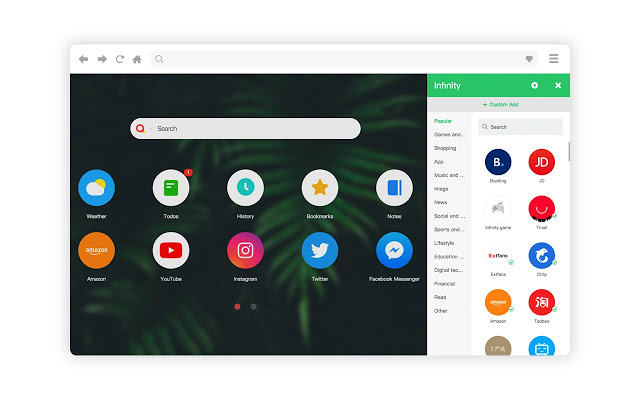 Infinity New Tab Chrome Extension