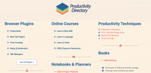 Productivity List Directory: 100+ Products to make you more productive