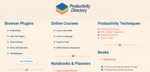 Productivity List Directory: 100+ Products to make you more productive